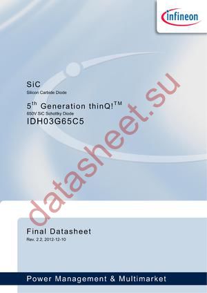 IDH03G65C5_12 datasheet  