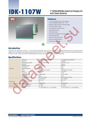 IDK-1107WR-40WVA1E datasheet  