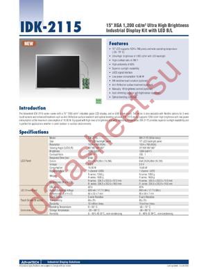 IDK-2115N-K2XGA1E datasheet  
