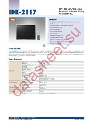IDK-2117 datasheet  