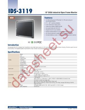 IDS-3119R-35SXA1E datasheet  
