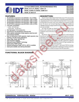 IDT72V82L15PAGI datasheet  