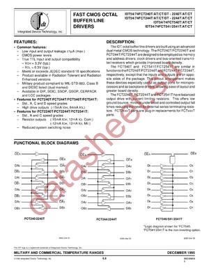 IDT742540CTLB datasheet  