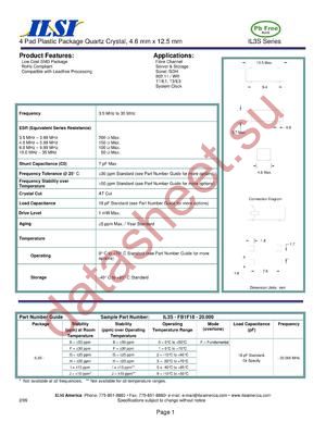 IL3S-BF2F18-20.000 datasheet  