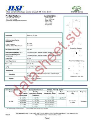 ILCX08-BF5F18-20.000 datasheet  