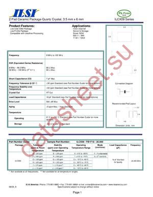 ILCX09-BF2F18-20.000 datasheet  