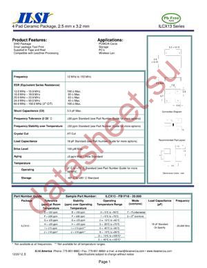 ILCX13-BF5F18-20.000 datasheet  