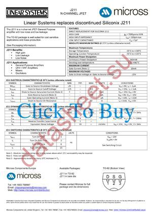 J211_TO-92 datasheet  