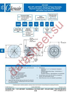 230-025Z114-3PY datasheet  