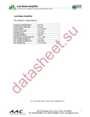 JXWBLA-T-2200-2400-34 datasheet  
