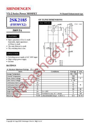 K2185 datasheet  