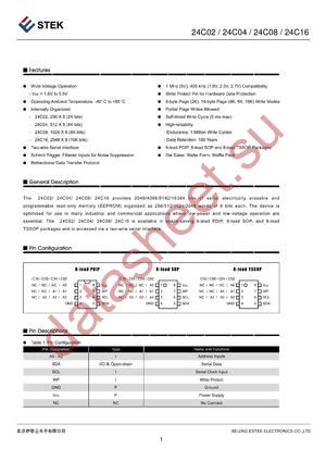 K24C080-DERG-A datasheet  