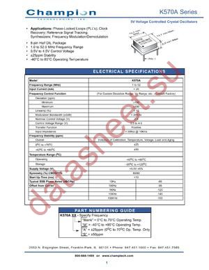 K570AA datasheet  