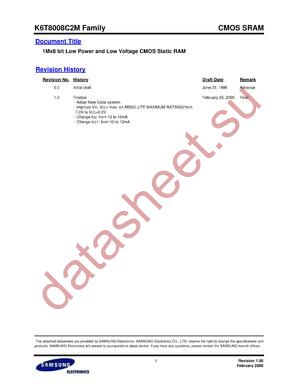 K6T8008C2M-RB55 datasheet  