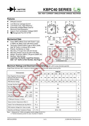 KBPC40_06 datasheet  