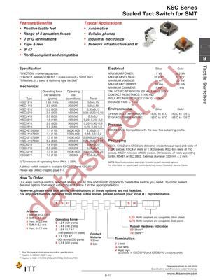 KSC323J50SHLFS datasheet  