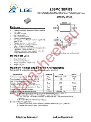 15SMC68 datasheet  