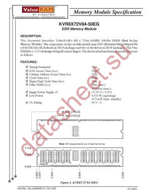 KVR8X72V84-50EG datasheet  