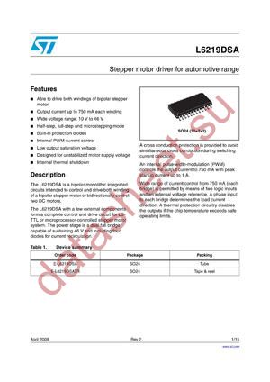 L6219DSA_08 datasheet  