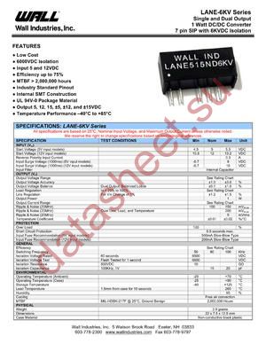 LANE1212N6KV datasheet  