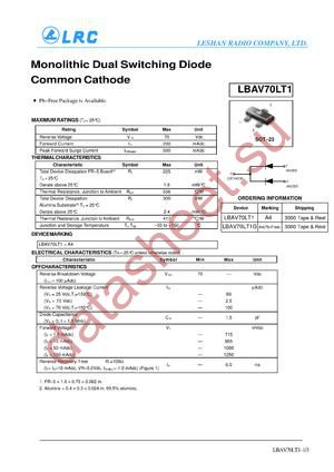 LBAV70LT1 datasheet  