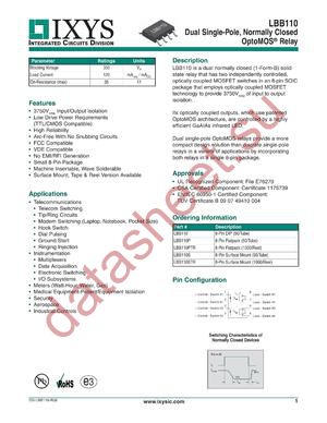 LBB110_12 datasheet  