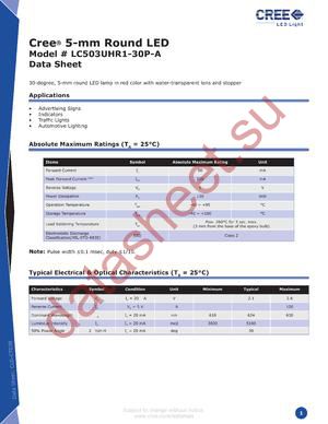 LC503UHR1-30P-A-C100A datasheet  