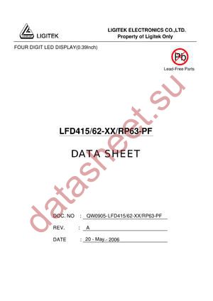 LFD415-62-XX-RP63-PF datasheet  