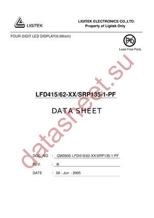 LFD415-62-XX-SRP135-1-PF datasheet  