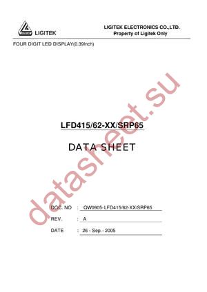 LFD415-62-XX-SRP65 datasheet  