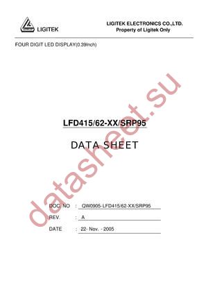 LFD415-62-XX-SRP95 datasheet  
