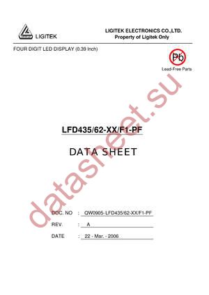 LFD435-62-XX-F1-PF datasheet  