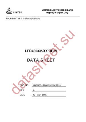 LFD435-62-XX-RP39 datasheet  