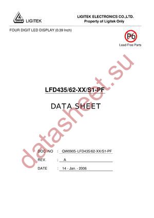 LFD435-62-XX-S1-PF datasheet  