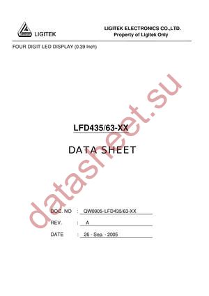 LFD435-63-XX datasheet  