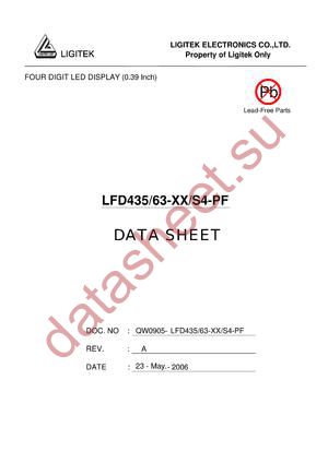 LFD435-63-XX-S4-PF datasheet  