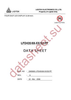 LFD435-69-XX-S2-PF datasheet  