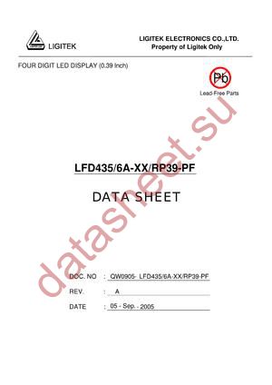 LFD435-6A-XX-RP39-PF datasheet  