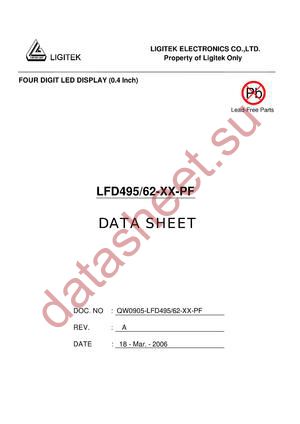 LFD495-62-XX-PF datasheet  