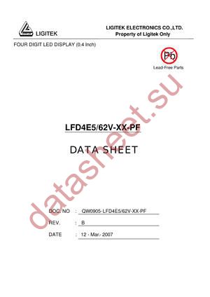 LFD4E5-62V-XX-PF datasheet  