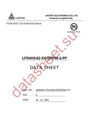 LFD4H5-62-XX-SRP66-2-PF datasheet  