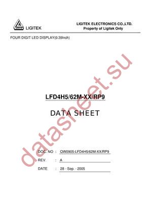LFD4H5-62M-XX-RP9 datasheet  