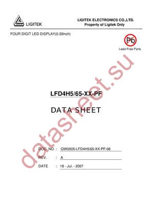 LFD4H5-65-XX-PF datasheet  