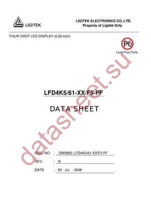 LFD4K5-61-XX-F5-PF datasheet  