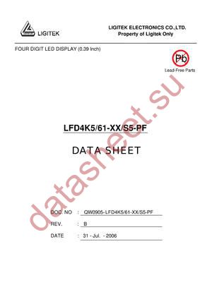 LFD4K5-61-XX-S5-PF datasheet  