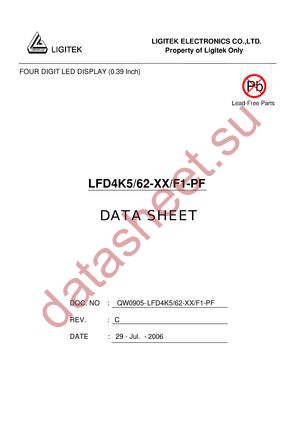 LFD4K5-62-XX-F1-PF datasheet  