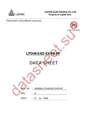 LFD4K5-62-XX-F6-PF datasheet  