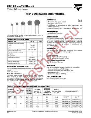 2381585X140Y datasheet  