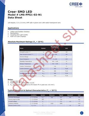 LM6-PPG1-03-N1 datasheet  