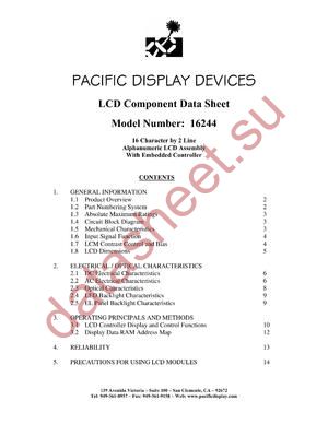 16244-GR-M-ST-LED-AM-12 datasheet  